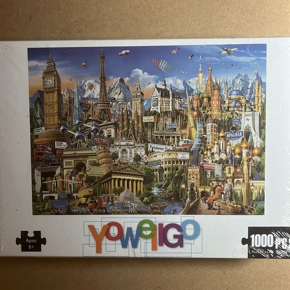 Games New Sealed 100 Piece Europe Landmarks Puzzle Poshmark